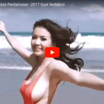 Gái xinh ngực khủng thả dáng bên bờ biển – Video Full HD